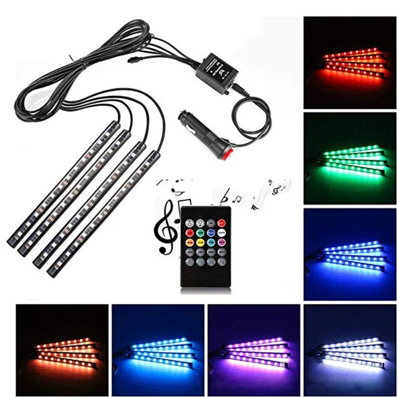 Colorful APP Control Car Interior Strip Light LED Foot Atmosphere Light Other Car Light Accessories