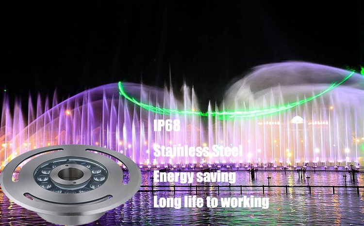 New Products Outdoor Waterproof Design Square Lights Underwater Fountain 9W RGB Floating Fountain Light for Pool