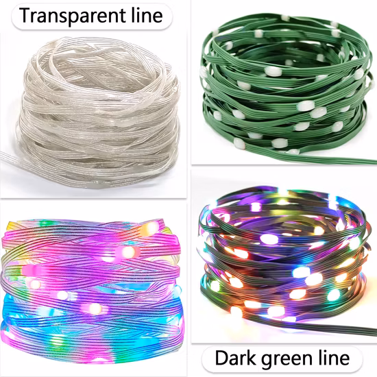 APP Symphony Curtain Light String Bluetooth DIY Programming Festival Decorative String Light