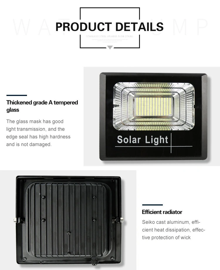 Low Price 2 Year IP67 Other Commercial Lighting 20W LED Garden Solar Flood Light
