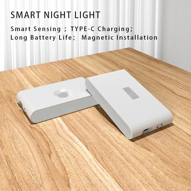 Wireless Wall LED Light Type-C Charging LED Motion Sensor Smart Night Light