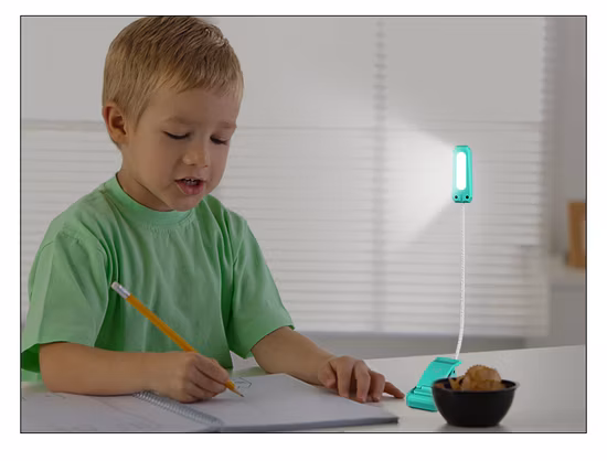 COB Clip on Book Light with Flexible Stem Reading Lamp