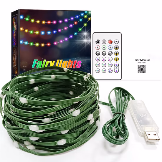 APP Symphony Curtain Light String Bluetooth DIY Programming Festival Decorative String Light