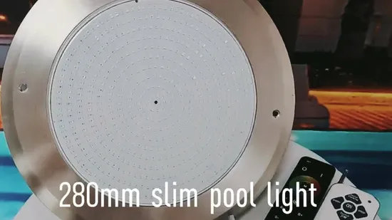 IP68 Waterproof 18W/24W RGB LED Underwater Light, Ultra-Thin Wall-Mounted Swimming Pool Light