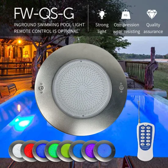 IP68 Waterproof LED RGB Embedded Pool Light Remote WiFi Controlled Color Changing Underwater Swimming Pool Light