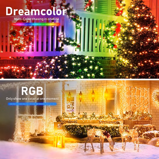APP Symphony Curtain Light String Bluetooth DIY Programming Festival Decorative String Light