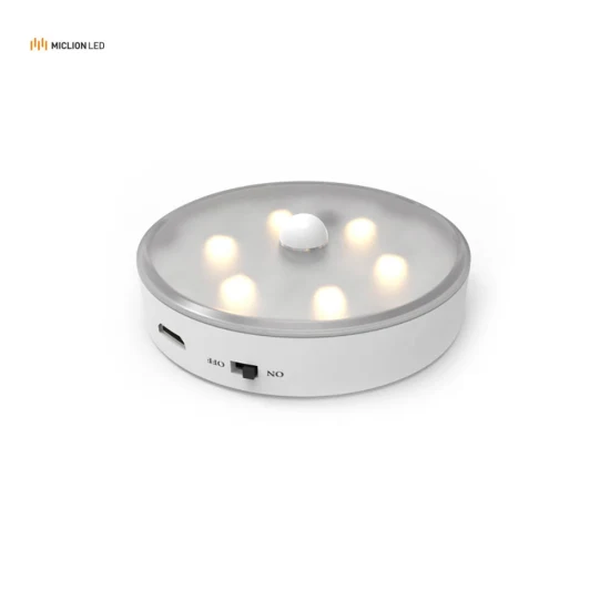 Rechargeable Light Factory Wholesale 5V PIR Motion Sensor LED Light Stick on Kitchen Cabinet Puck Light